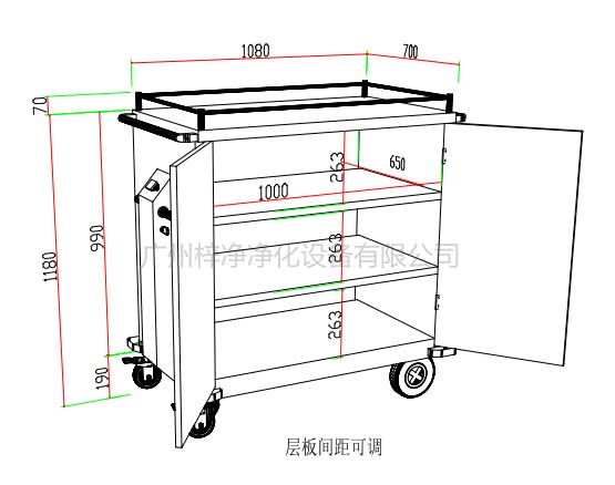 無菌物品運(yùn)送車、回收車、下送車、電動運(yùn)送車、密封車設(shè)計(jì)圖