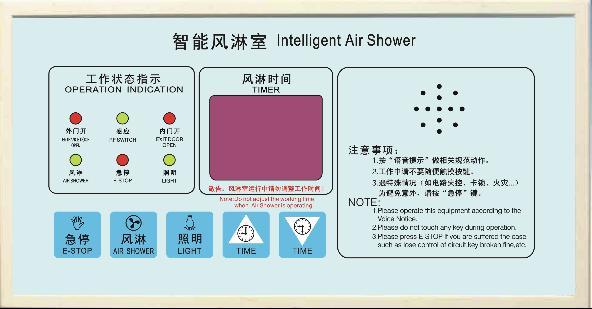 風淋室控制器主板操作及按鍵說明操作 風淋室控制器主板操作及按鍵說明操作